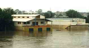 Geelong College Boat Shed Barwon Flood, 1995.